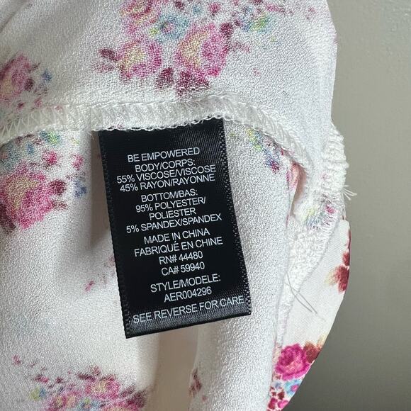 AFRM Nessa Bodysuit MEDIUM Ditzy Floral Off The Shoulder Cottagecore Feminine - Picture 12 of 14